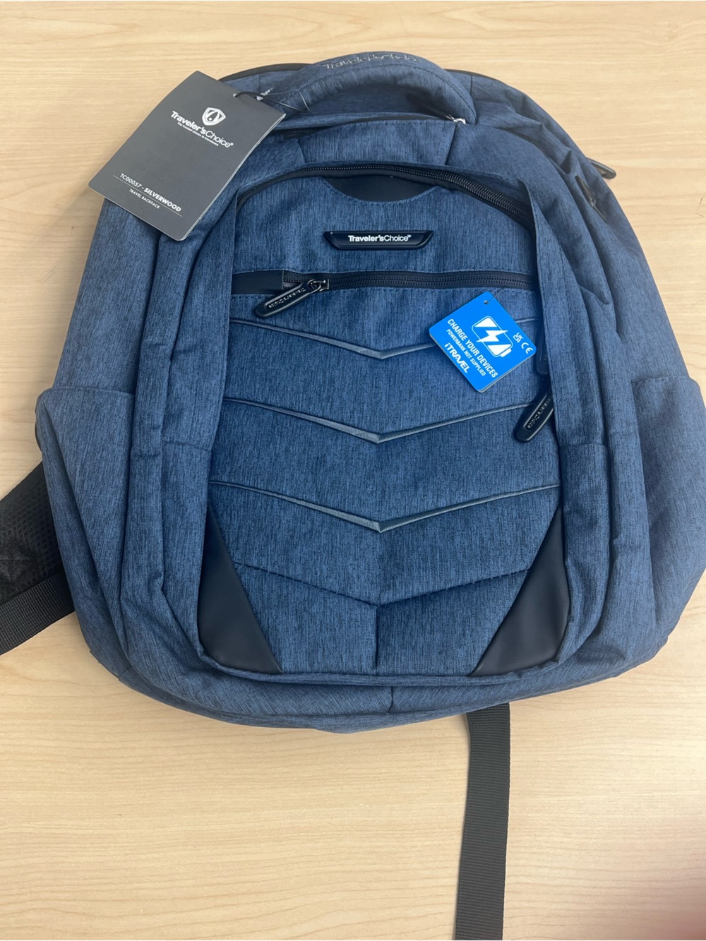 Traveler's Choice Men's Dark Blue Everyday Backpack